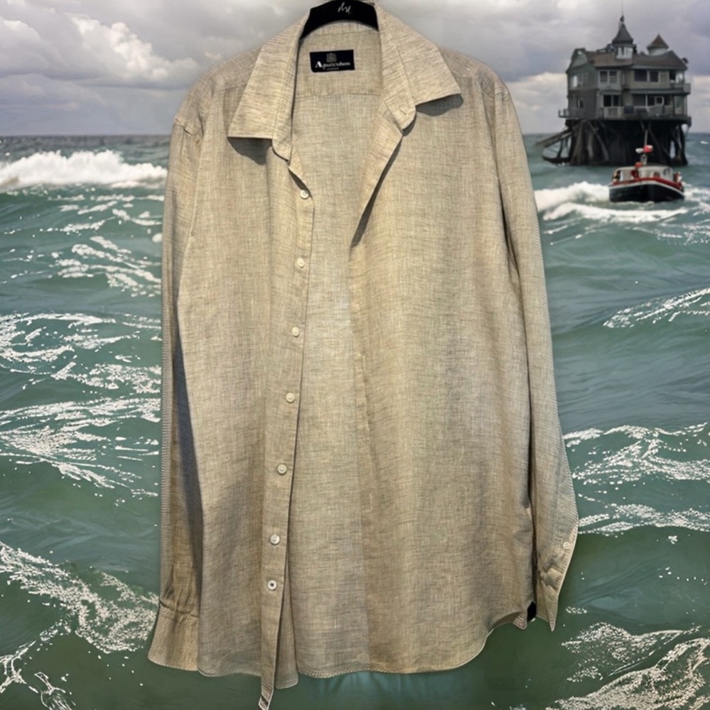 Aquascutum linen shirt - only worn twice max out of a non-smoking home - perfect